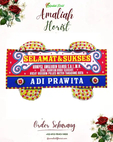 Papan Bunga Ucapan Selamat Karangkates