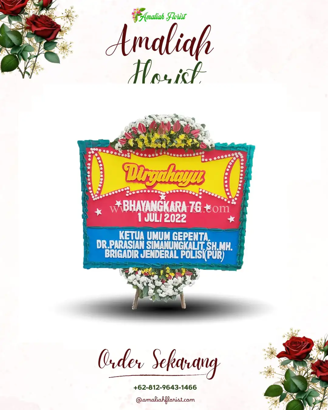 Papan Bunga HUT Ulang Tahun Karangkates